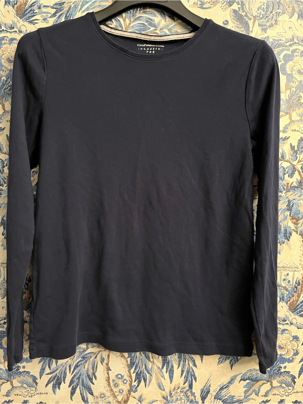 croft & barrow Dark Navy Long-Sleeve Crewneck Tee